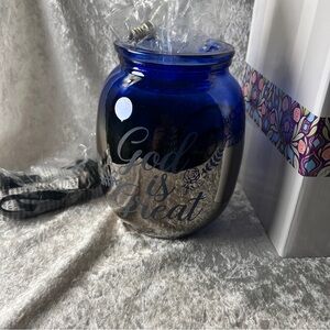 Scentsy Purple and Blue Decorative Jar